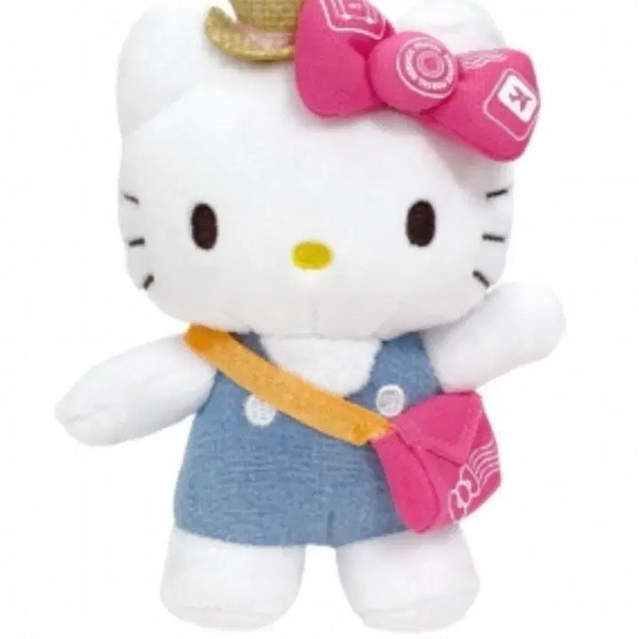 [BUNJANG] Sanrio Limited Edition Taiwan Airport Hello Kitty Plush Keychain / 한정판, 매물x) 산리오 대만 공항 헬로키티 면세점 인형 키링 멜빵 여행