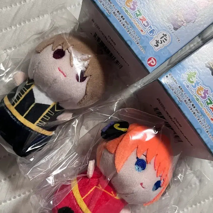 [BUNJANG] Gintama Sougo Kagura Mochi-Mascot Dolls Bundle Set (Sealed) / 일괄, 미개봉) 은혼 소고 카구라 모찌마스 터치