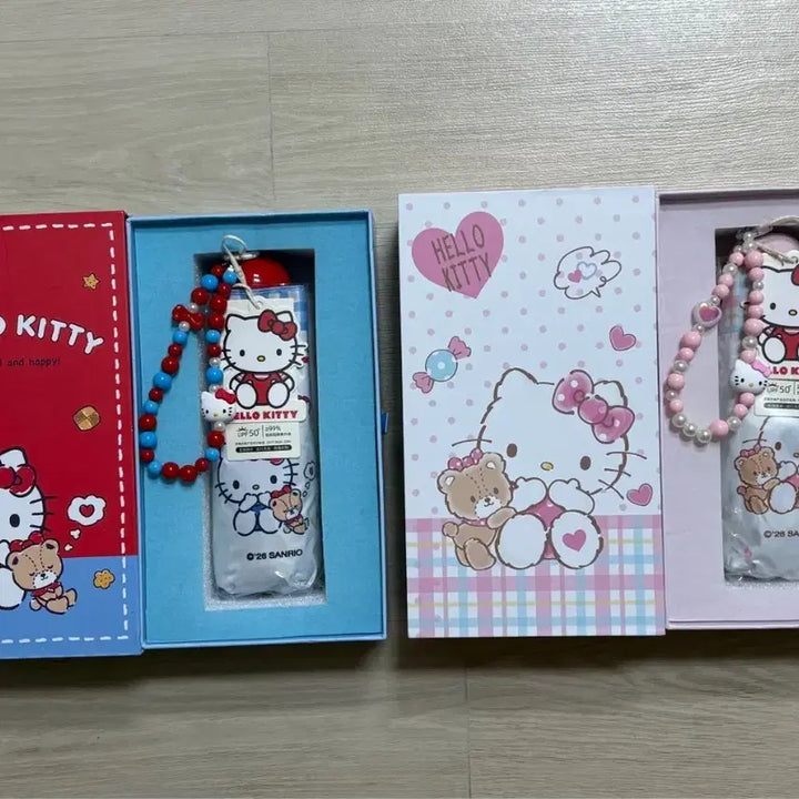 [BUNJANG] Sanrio Hello Kitty Portable Folding Umbrella Parasol UPF 50+ / 산리오 헬로키티 휴대용 접이식 UPF 50+ 우산 양산 우양산  새상품