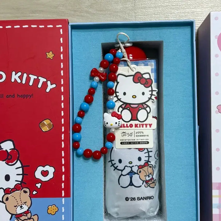 [BUNJANG] Sanrio Hello Kitty Portable Folding Umbrella Parasol UPF 50+ / 산리오 헬로키티 휴대용 접이식 UPF 50+ 우산 양산 우양산  새상품