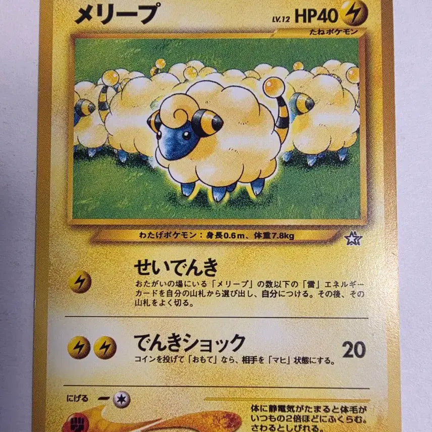 [BUNJANG] Pokemon Card Mareep 1996 Initial Release / 포켓몬카드 1996 초기 메리프
