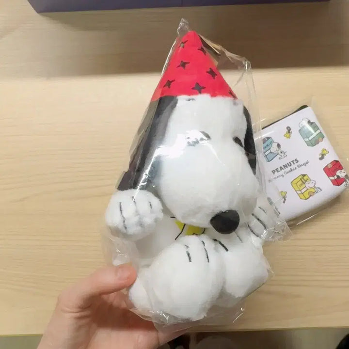 [BUNJANG] Snoopy 75th Anniversary Plush Doll + Bonus Pouch / 스누피 75주년 기념 누이 인형+ 서비스 파우치