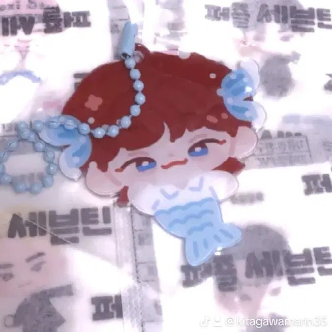 [BUNJANG] SEVENTEEN Joshua Mermaid Acrylic Keyring / 세븐틴 조슈아 인어 아크릴 키링