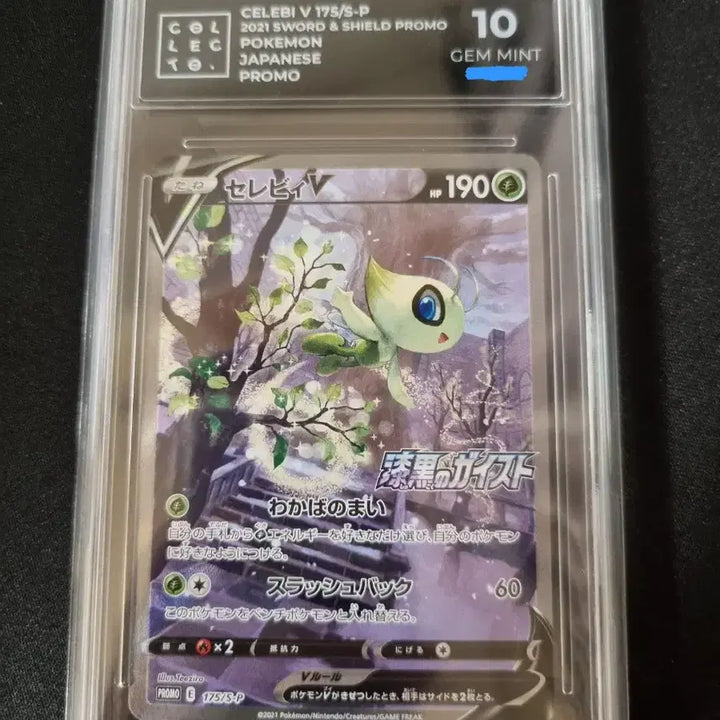 [BUNJANG] Pokemon Card Japanese, Celebi, Black Torrent Promo, Graded 10 / 포켓몬카드 일판 세레비 프로모 10등급