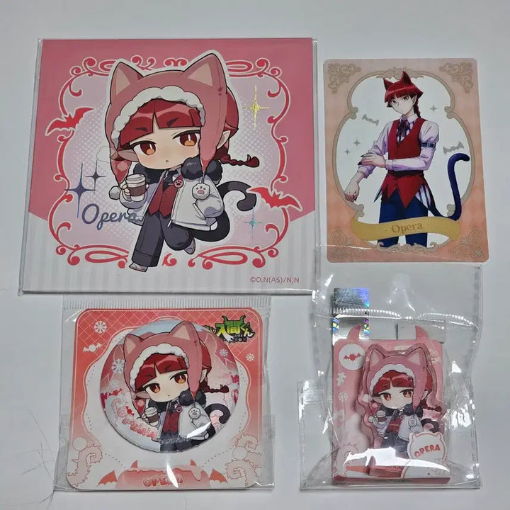 [BUNJANG] Akuyaku Nyumon Opera Collaboration Cafe Can Badge, Corotto, Shikishi, Clear Card Set / 악입문 오페라 캔뱃지 코롯토 색지 클리어카드 중국 ipstar 콜라보카페