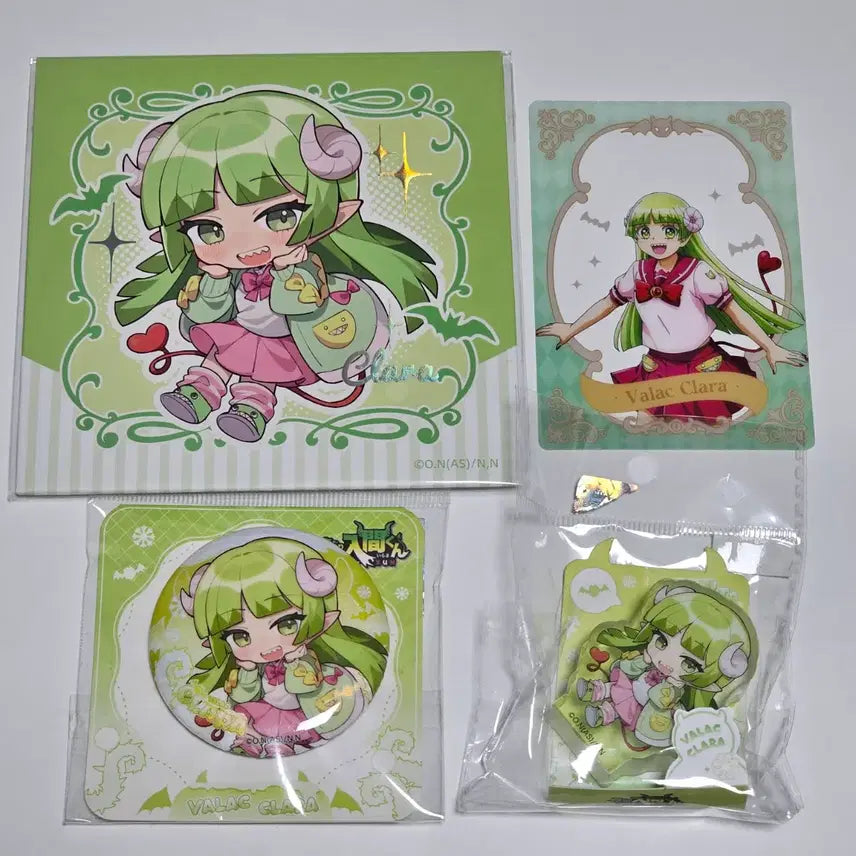 [BUNJANG] Akudari Clara Collaboration Cafe Limited Edition Merchandise Set / 악입문 클라라 캔뱃지 코롯토 색지 클리어카드 중국 ipstar 콜라보카페