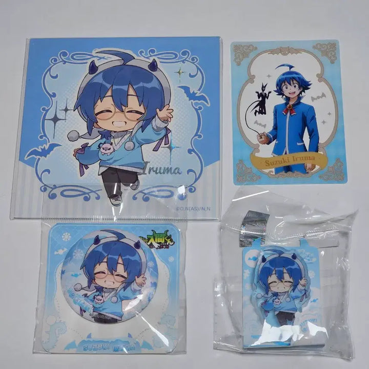 [BUNJANG] Welcome to Demon School! Iruma-kun Korotto Trading Can Badge, Shikishi, Clear Card Set / 악입문 이루마 캔뱃지 코롯토 색지 클리어카드 중국 ipstar 콜라보카페