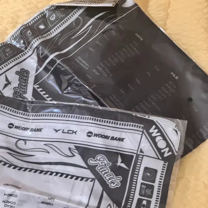 [BUNJANG] LCK 25th Anniversary Finals Woori Bank Bandana &amp; Gym Sack Bundle Set / LCK 25 결승 Final 우리은행 반다나 / 짐색 양도 판매