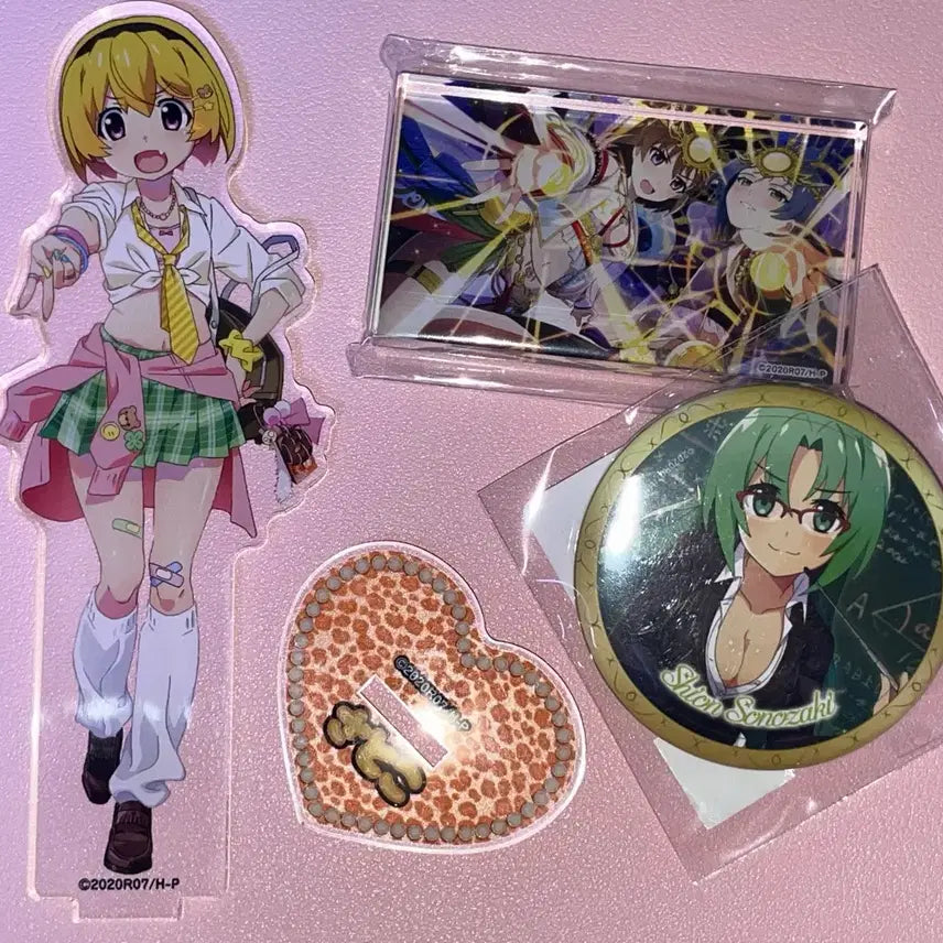 [BUNJANG] When They Cry Satoko Hojo &amp; Shion Sonozaki Acrylic Badge Bundle Set / 쓰르라미 울 적에 사토코 시온 아크릴 뱃지 일괄 판매