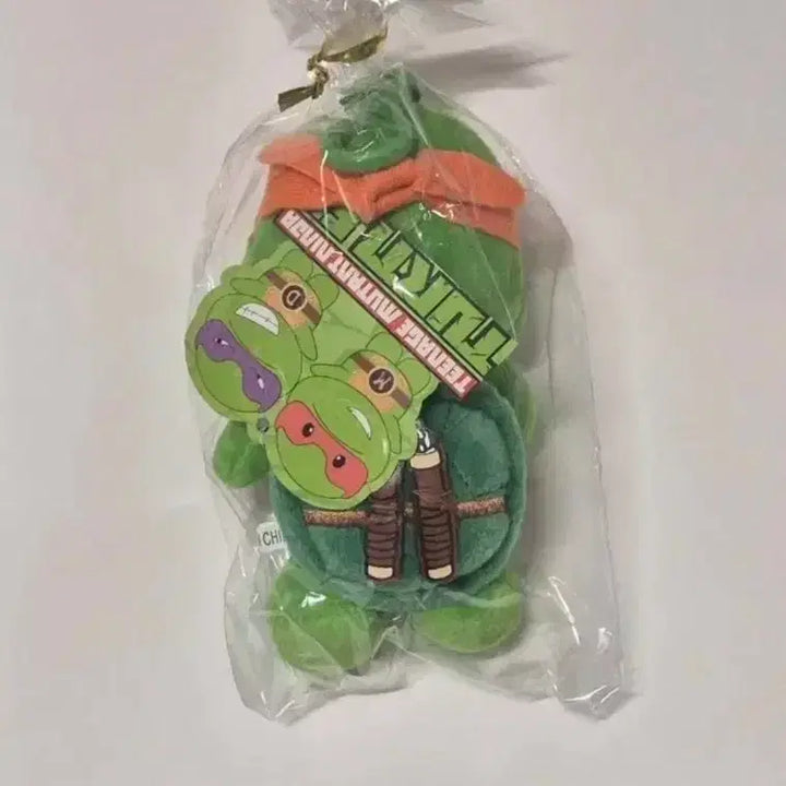 [BUNJANG] Classic Teenage Mutant Ninja Turtles Michelangelo Plush Keychain / 고전 닌자거북이 키링 인형
