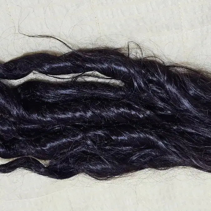 [BUNJANG] BJD Wig 8-9 Inch Black Wave Hair / 구체관절인형 8-9인치 블랙 웨이브 가발