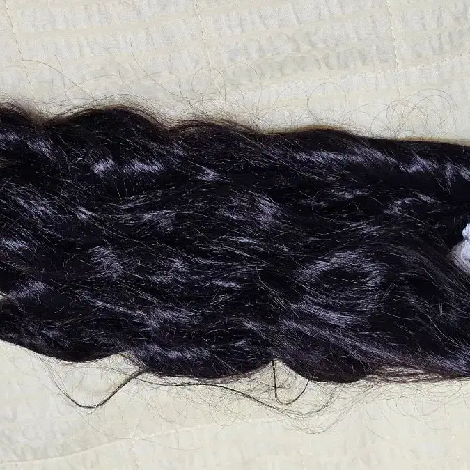 [BUNJANG] BJD Wig 8-9 Inch Black Wave Hair / 구체관절인형 8-9인치 블랙 웨이브 가발