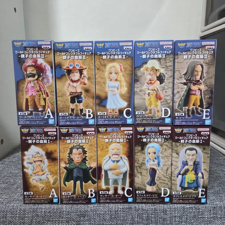 [BUNJANG] One Piece World Collectable Figure Parent-Child Lineage Vol. 1-2 Set / [월콜 WCF] 원피스 월콜 부모 자식의 혈통 1-2탄 판매 / 새상품