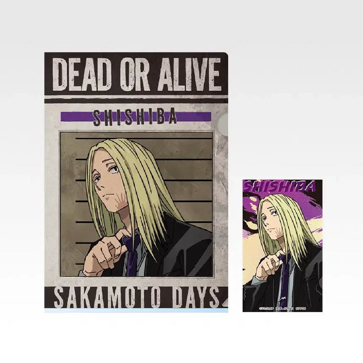 [BUNJANG] Sakamoto H Prize Clear File &amp; Sticker Set (Shishiba) / 사카모토 H상 시시바 클리어파일&amp;스티커 세트