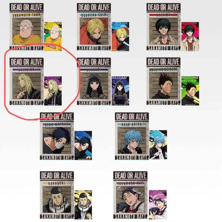 [BUNJANG] Sakamoto H Prize Clear File &amp; Sticker Set (Shishiba) / 사카모토 H상 시시바 클리어파일&amp;스티커 세트