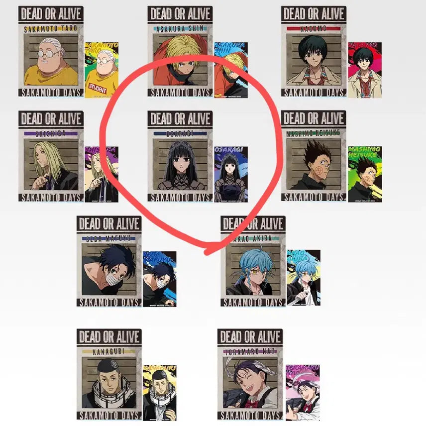 [BUNJANG] Sakamoto H Prize Clear File &amp; Sticker Set (Osaragi) / 사카모토 H상 오사라기 클리어파일&amp;스티커세트