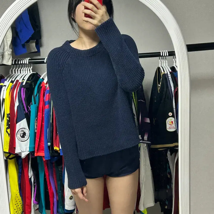 [SOLD OUT] 폴로 네이비 니트