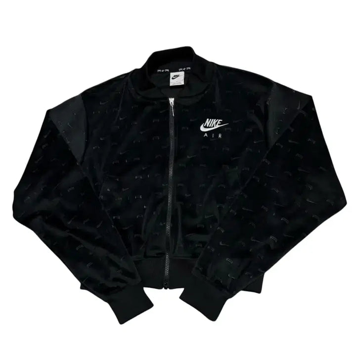 [SOLD OUT] 나이키 에어 벨벳 크롭 자켓 블랙