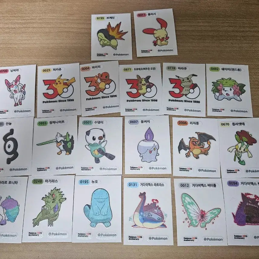 [BUNJANG] Pokemon Sticker Bundle (350+ pcs, 290 Variants) / 포켓몬 띠부씰 일괄 판매합니다.