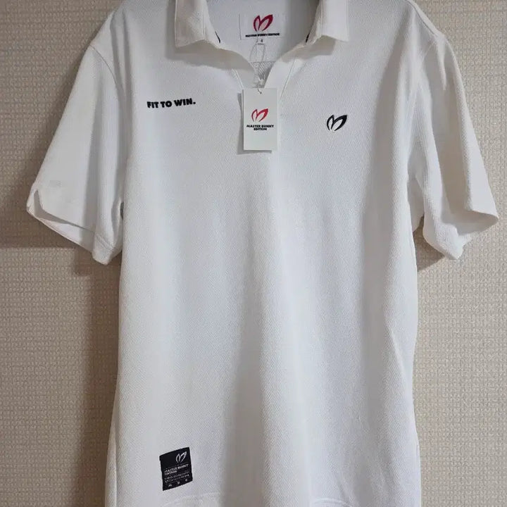 [BUNJANG] Master Bunny Golf Wear Short Sleeve Polo T-Shirt White / 마스터바니 골프웨어 반팔 카라티 화이트