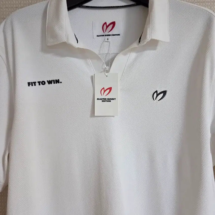[BUNJANG] Master Bunny Golf Wear Short Sleeve Polo T-Shirt White / 마스터바니 골프웨어 반팔 카라티 화이트