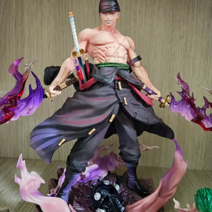 [BUNJANG] One Piece Zoro Figure with Remote-Controlled LED / 원피스 조로 피규어