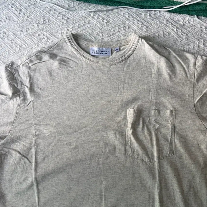 [BUNJANG] Eastlogue Permanent Pocket T-Shirt Beige / 이스트로그퍼머넌트 포켓 티셔츠