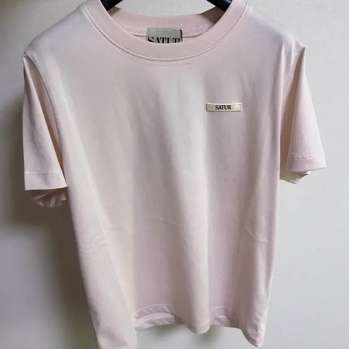 [BUNJANG] SAETER Supima Basic Crewneck Short Sleeve T-Shirt - Light Pink (M) / (새상품) 세터 수피마 베이직 크루넥 반팔 티셔츠