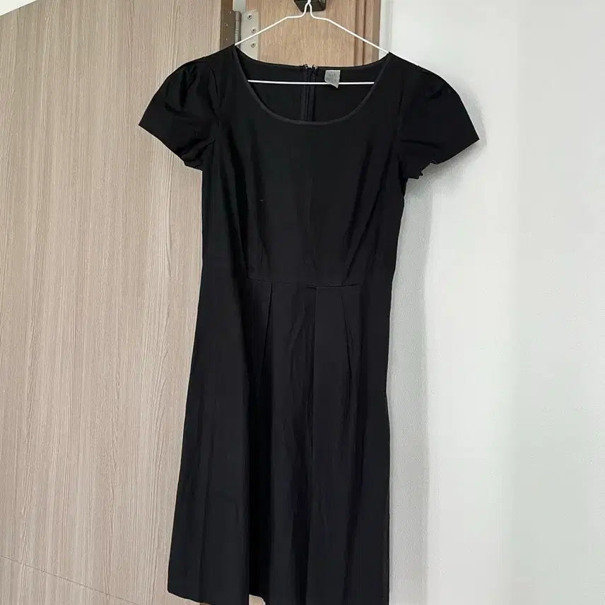 [BUNJANG] Gap Black Short-Sleeve Midi Dress 100% Cotton / Gap 면100 검정색 반팔 원피스