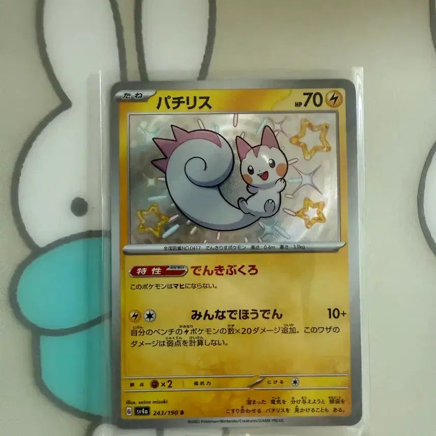 [BUNJANG] Pokemon Shiny Pachirisu Japanese Version / 파치리스 이로치 샤이니 트레저 일판