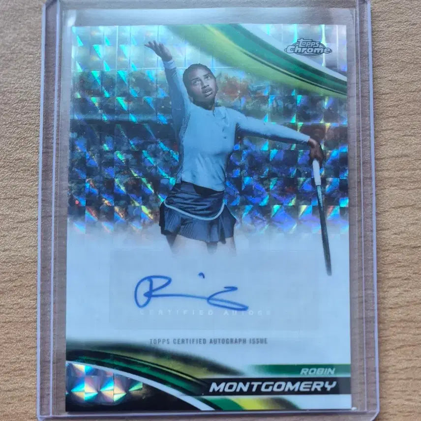 [BUNJANG] 2025 Topps Chrome Tennis Robin Montgomery Geometric Refractor Autocard / 2025 탑스크롬 테니스 로빈 몽고메리 지오메트릭 리프렉터 오토카드 판매