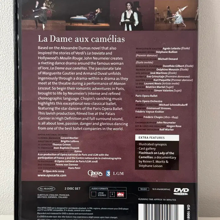 [BUNJANG] Paris Opera Ballet The Lady of the Camellias DVD / 카멜리아 레이디 파리오페라발레 DVD