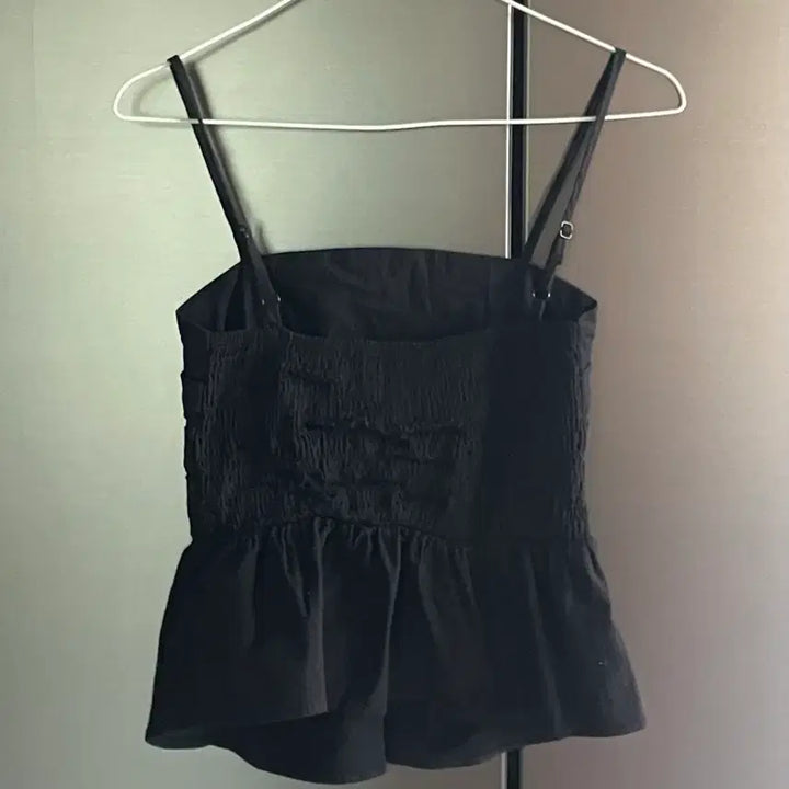 [BUNJANG] Black Sleeveless Bustier Blouse / 지그재그 여름 블랙 슬리브니스 블라우스 뷔스티에