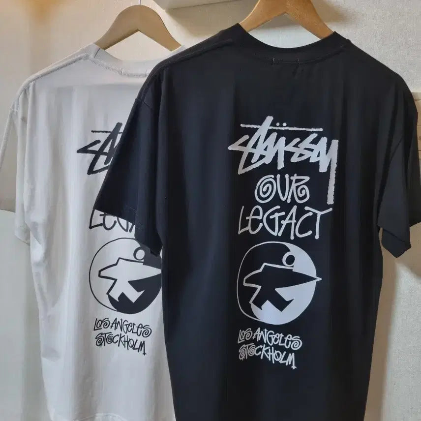 [SOLD OUT] 스투시 반팔티 블랙/화이트