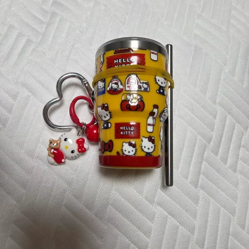 [BUNJANG] Hello Kitty Tumbler &amp; Keychain Set / 헬로키티 텀블러 키링 세트