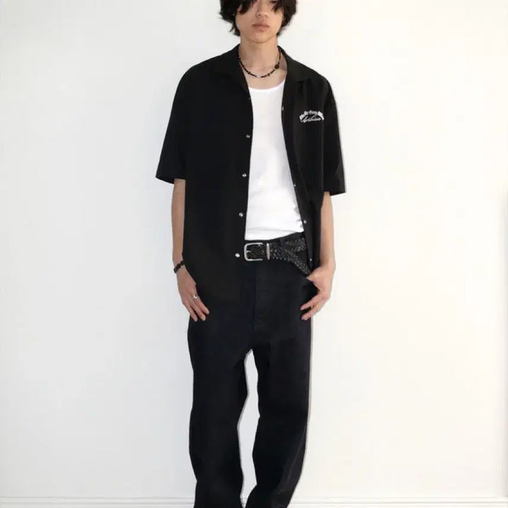 [BUNJANG] Archive From. What Open Collar Shirt / 파아카이브 파프롬왓 오픈카라셔츠