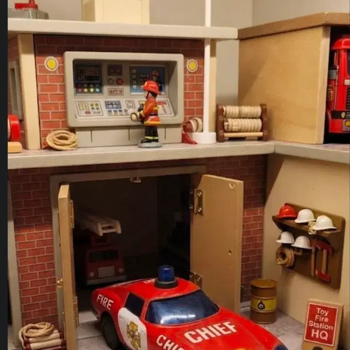 [BUNJANG] 1980s Japanese Tin Toy Ferrari Fire Chief Car Minicar / 80년대 일본 틴토이 양철 페라리 소방지휘차 페라리 미니카