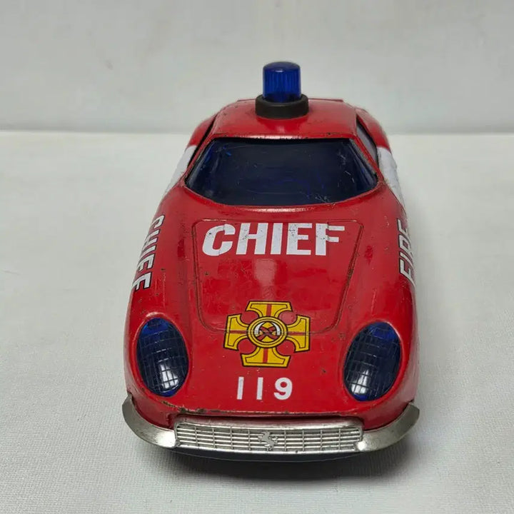 [BUNJANG] 1980s Japanese Tin Toy Ferrari Fire Chief Car Minicar / 80년대 일본 틴토이 양철 페라리 소방지휘차 페라리 미니카