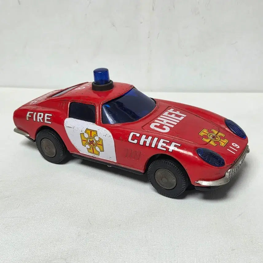 [BUNJANG] 1980s Japanese Tin Toy Ferrari Fire Chief Car Minicar / 80년대 일본 틴토이 양철 페라리 소방지휘차 페라리 미니카