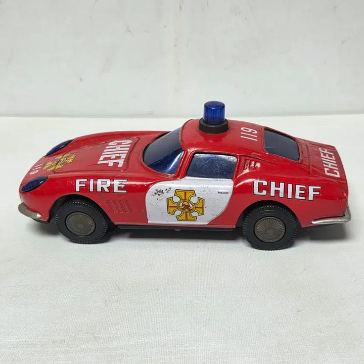 [BUNJANG] 1980s Japanese Tin Toy Ferrari Fire Chief Car Minicar / 80년대 일본 틴토이 양철 페라리 소방지휘차 페라리 미니카