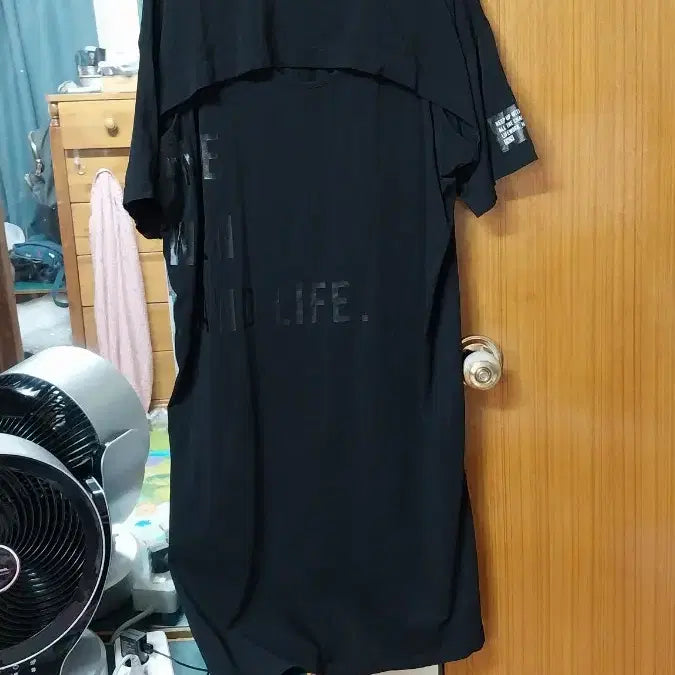 [BUNJANG] LifeWork Black Long Dress Size 77 / 라이프워크 반팔.롱 원피스.77