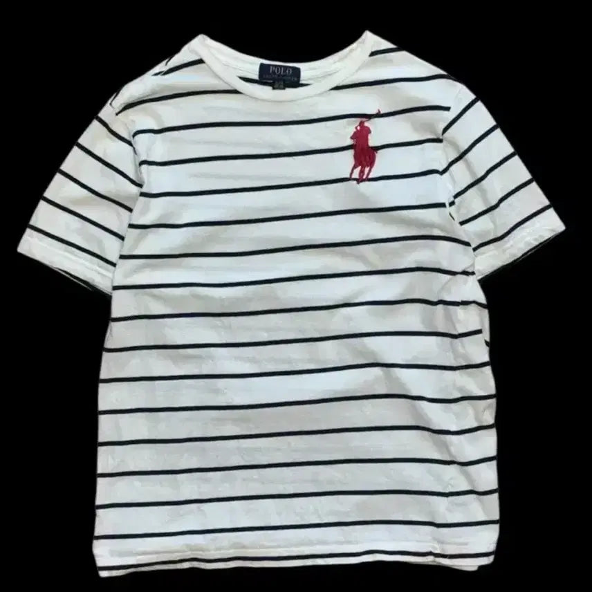 [BUNJANG] Polo Ralph Lauren Big Pony Stripe T-Shirt / (오늘만 반택포)폴로 랄프로렌 빅포니 스트라이프 반팔 S