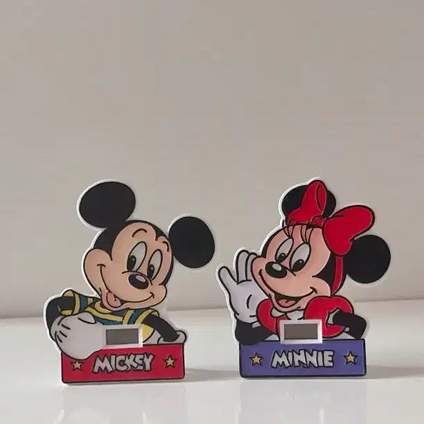 [BUNJANG] Disney Mickey &amp; Minnie Cels Desk Clock Set / 디즈니 미키 미니 쎄가 탁상시계 세트