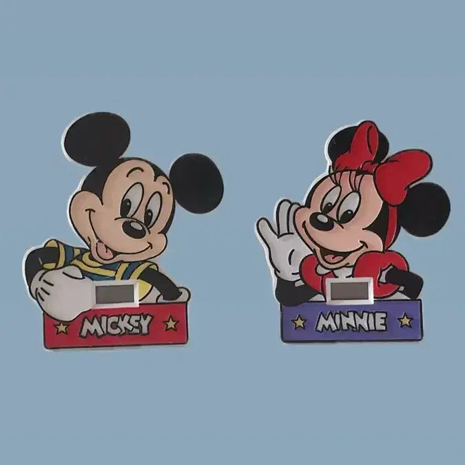 [BUNJANG] Disney Mickey &amp; Minnie Cels Desk Clock Set / 디즈니 미키 미니 쎄가 탁상시계 세트