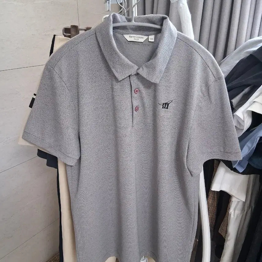 [SOLD OUT] 헨리코튼 골프웨어 반팔 카라티 그레이