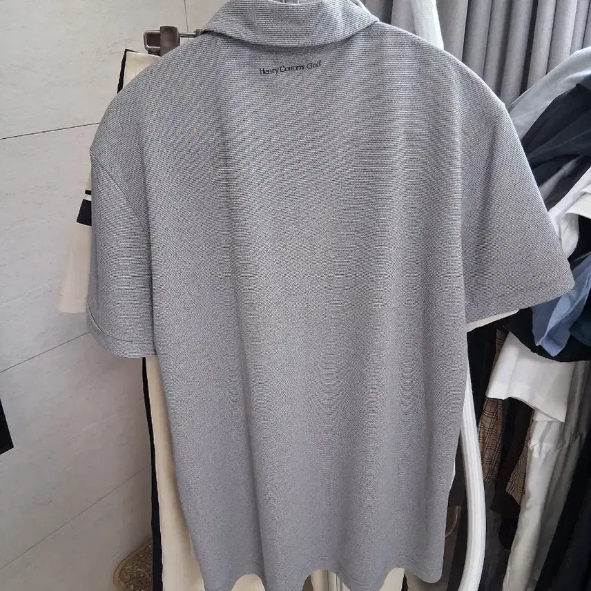 [SOLD OUT] 헨리코튼 골프웨어 반팔 카라티 그레이