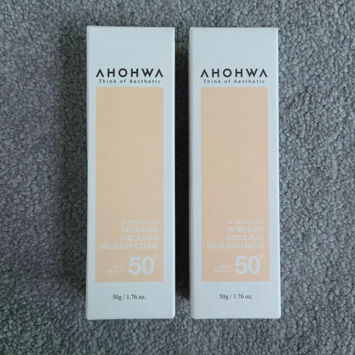 [BUNJANG] AOWA Intense Cure Shield Plus Mild Sunscreen (Mineral) - 50g (2-Pack) / 아오와 인텐 큐어 쉴드 플러스 마일드 선크림 무기자차 50g 2개 새상품