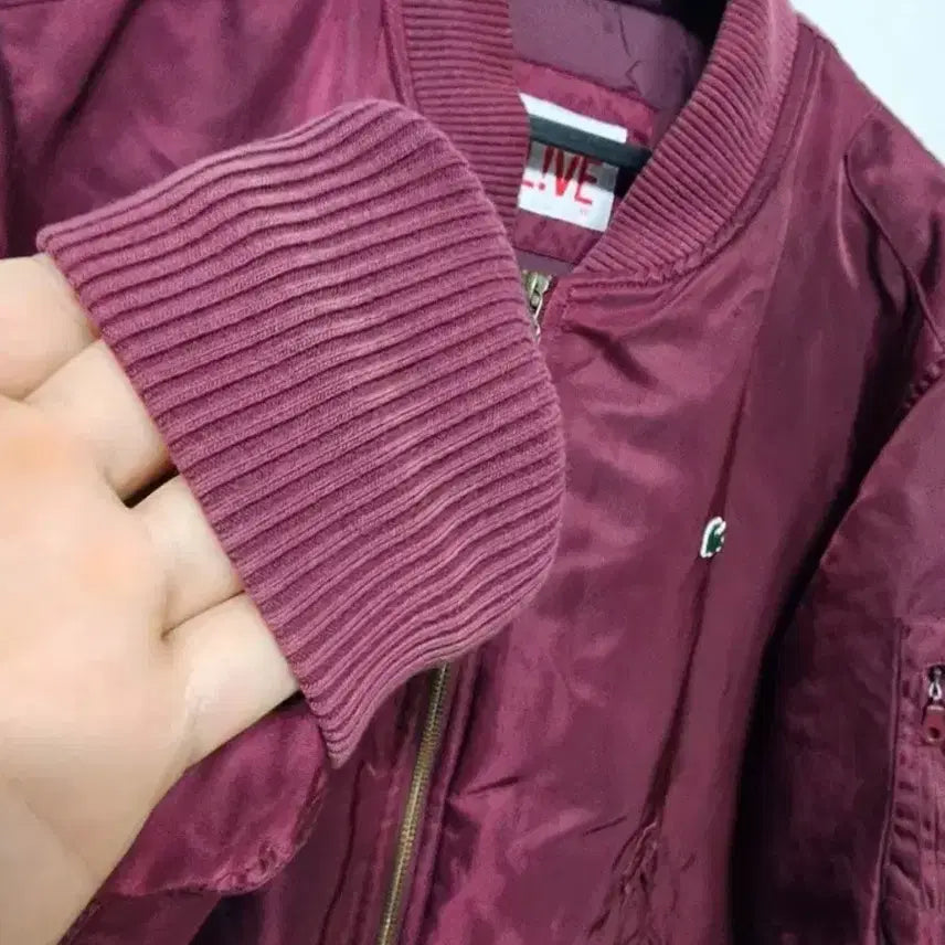 [SOLD OUT] 라코스테 라이브 항공 점퍼 버건디 48