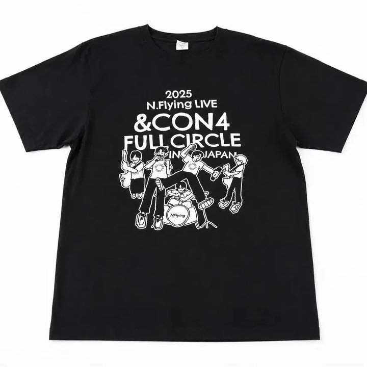 [BUNJANG] N.Flying &amp;CON4 in Japan T-Shirt / 엔플라잉 &amp;CON4 in Japan 티셔츠