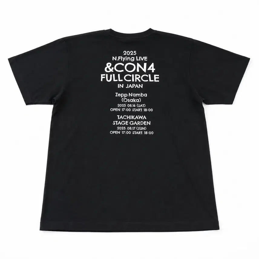 [BUNJANG] N.Flying &amp;CON4 in Japan T-Shirt / 엔플라잉 &amp;CON4 in Japan 티셔츠